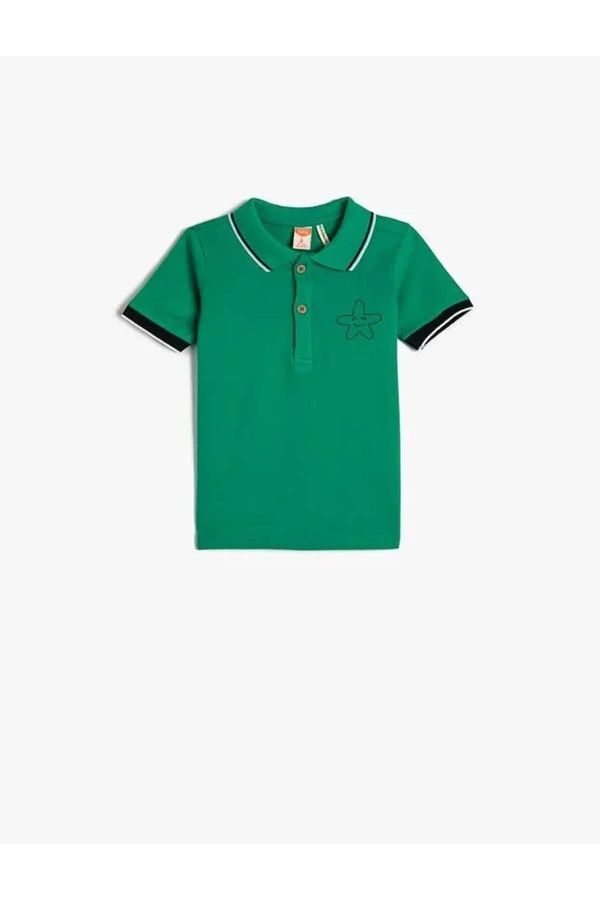 Koton Koton Boys' T-shirt Green 3smb10140tk