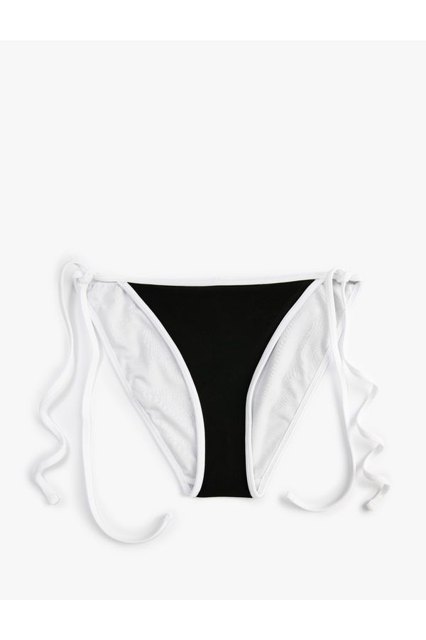 Koton Koton Brazilian Bikini Bottom Tie Detail Basic Normal Waist