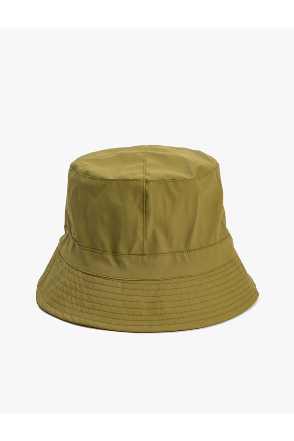 Koton Koton Bucket Hat with Double Sided Stopper Rubber Detail