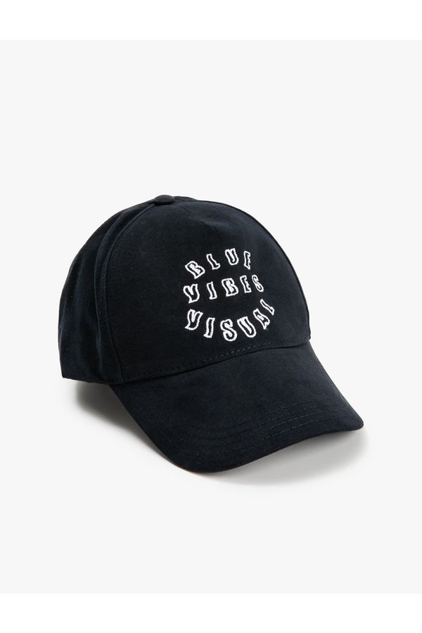 Koton Koton Cap Hat Slogan Embroidered