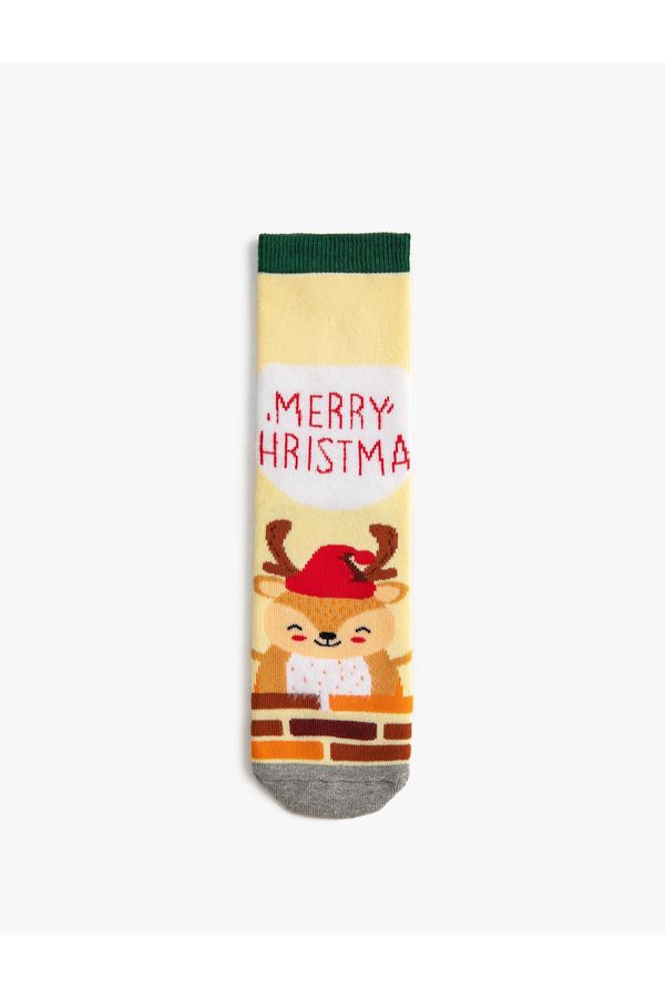 Koton Koton Christmas Patterned Terry Socks