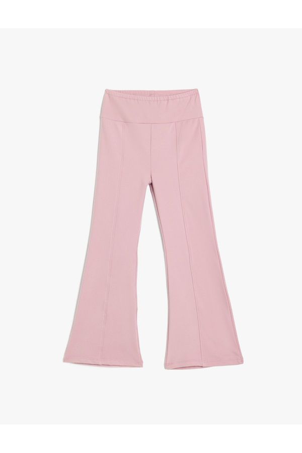 Koton Koton Flare Trousers Elastic Waist