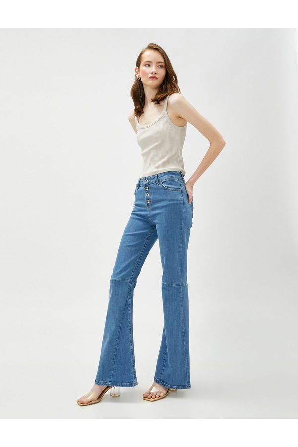 Koton Koton Flared Jeans High Waist