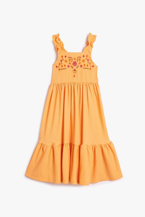 Koton Koton Girl's Orange Dress