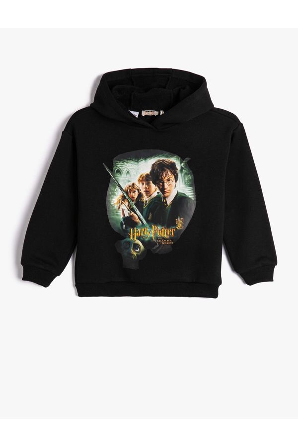 Koton Koton Harry Potter Hooded Sweatshirt Licensed Long Sleeve Sweatshirt