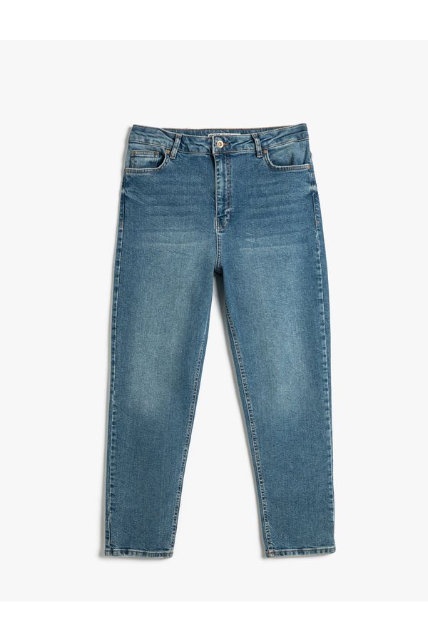 Koton Koton High Waist Jeans Slim Fit - Mom Slim Jean