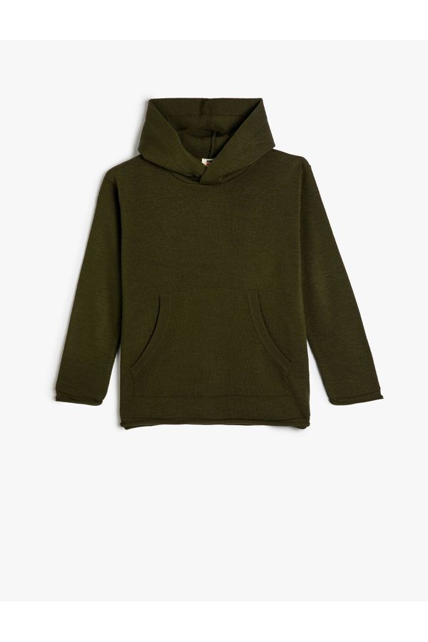 Koton Koton Hooded Sweater Long Sleeve Kangaroo Pocket