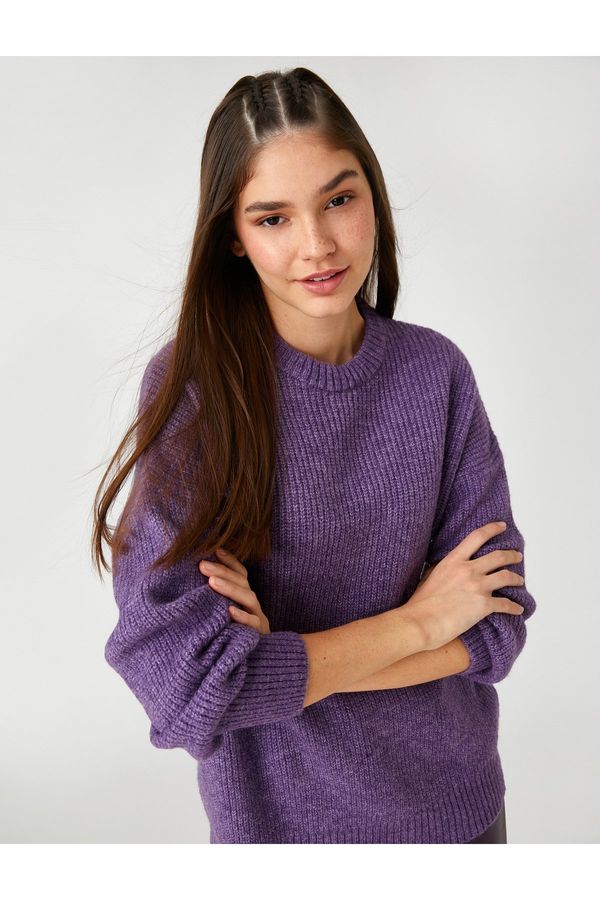 Koton Koton Knit Sweater Crew Neck Long Sleeve