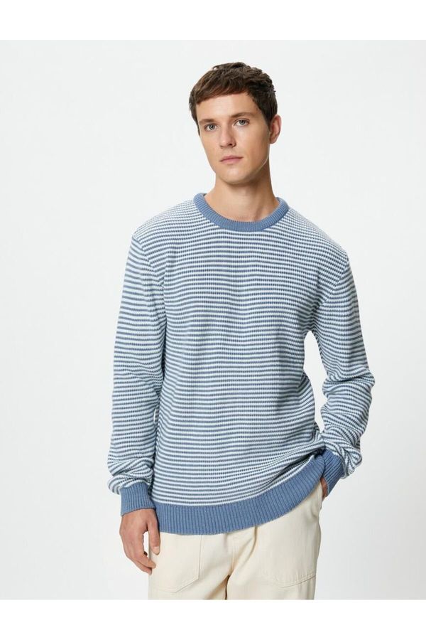 Koton Koton Knitwear Sweater Crew Neck Textured Long Sleeve