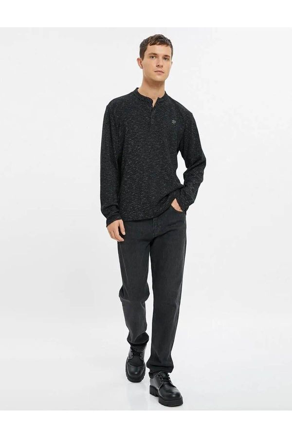 Koton Koton Men's Sweater Black 4wam70190mk