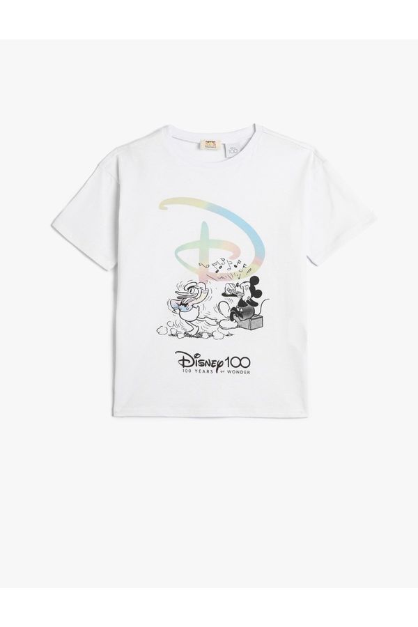 Koton Koton Mickey Mouse T-Shirt Printed Licensed Short Sleeve Crew Neck Disney