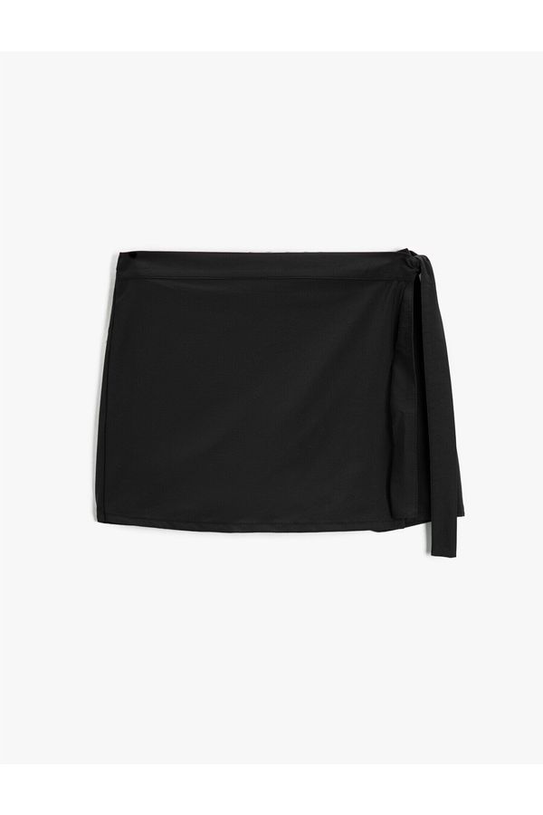 Koton Koton Mini Short Skirt Tie Detail