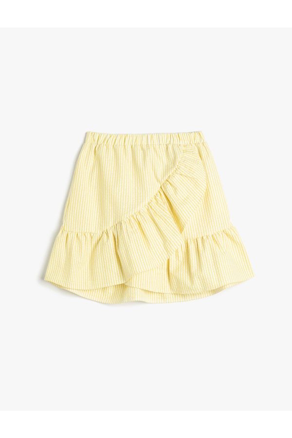 Koton Koton Mini Skirt Frilly Tiered Elastic Waist