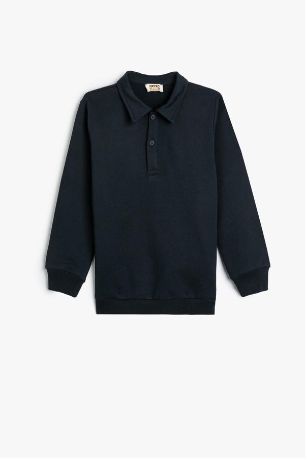 Koton Koton Navy Blue Boy's Sweatshirt