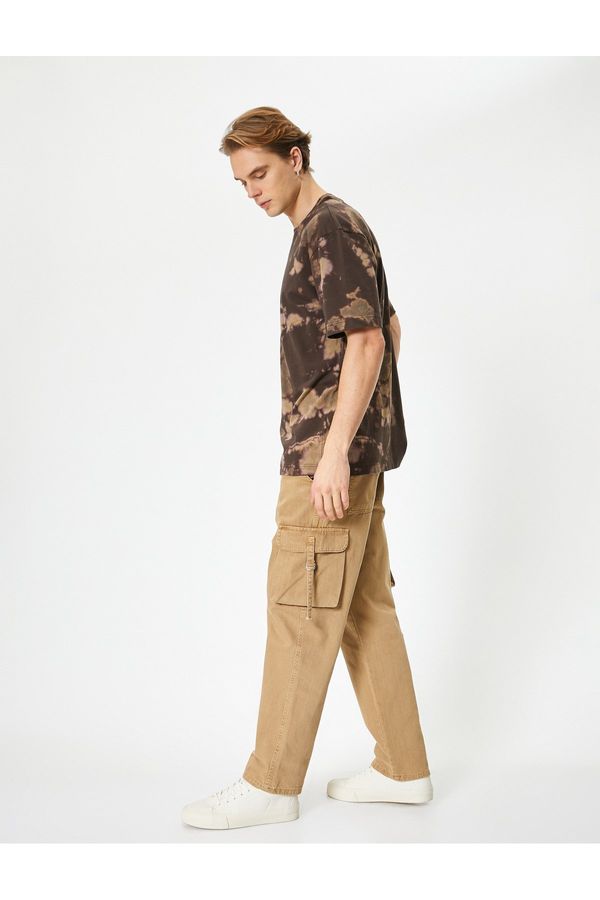 Koton Koton Oversize Cargo Trousers Pocket Detailed Buttoned