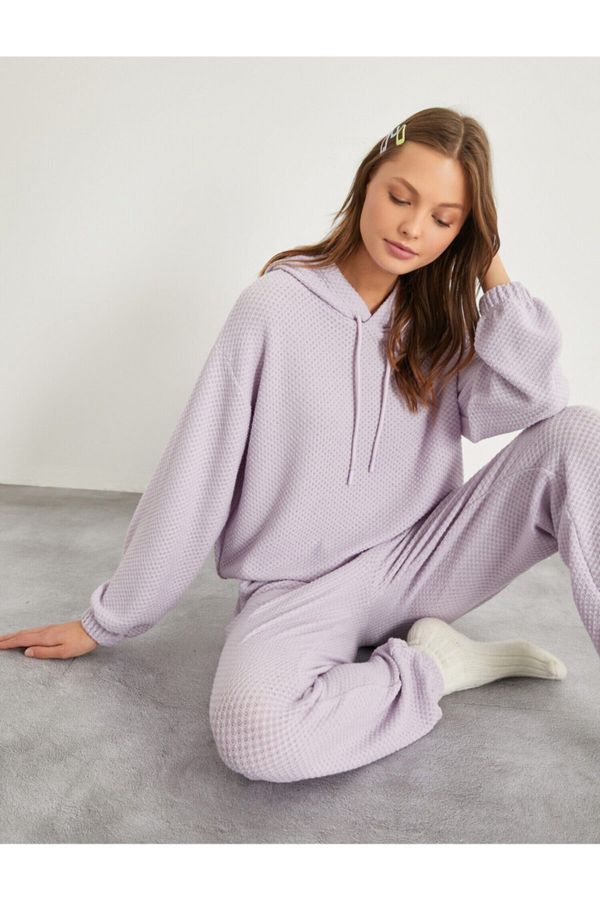Koton Koton Pajama Top - Purple - Plain