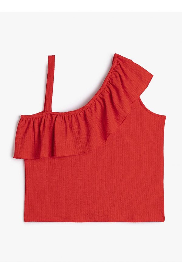 Koton Koton Plain Red Girls' T-Shirt 3SKG10140AK