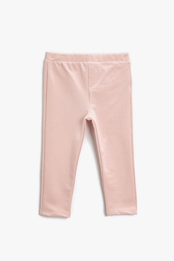 Koton Koton Pocket Detailed Pink Leggings Pink 368