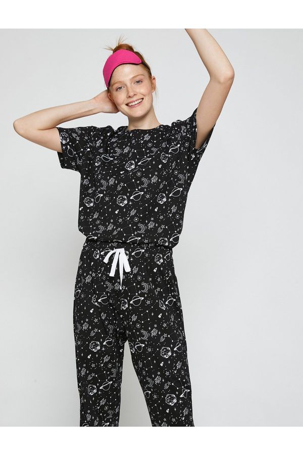 Koton Koton Printed Pajama Set