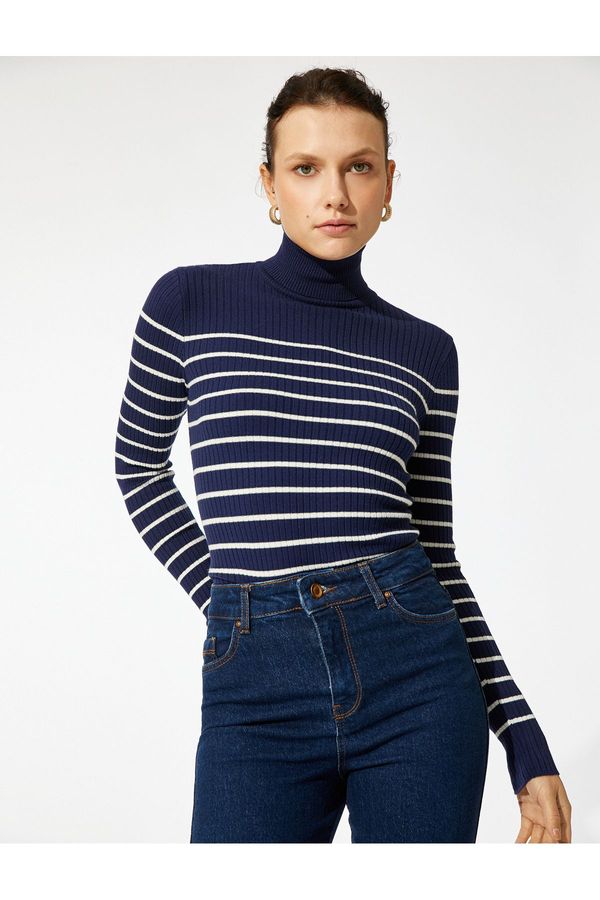 Koton Koton Ribbed Turtleneck Sweater