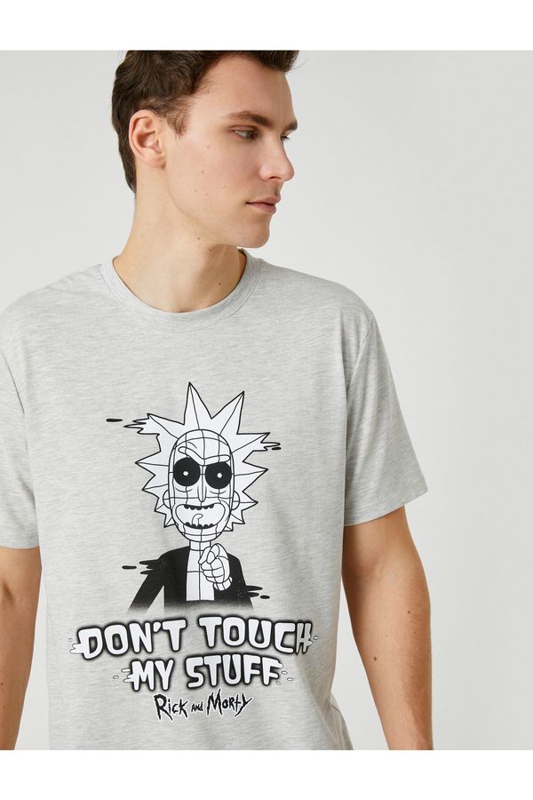 Koton Koton Rick And Morty Oversized T-Shirt Licensed Print