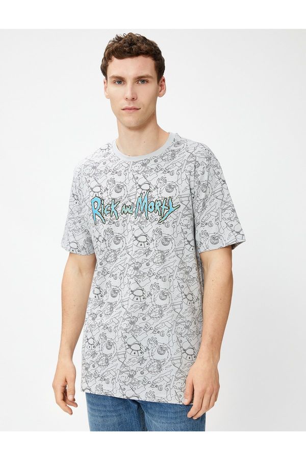 Koton Koton Rick and Morty T-Shirt Licensed Printed Cotton