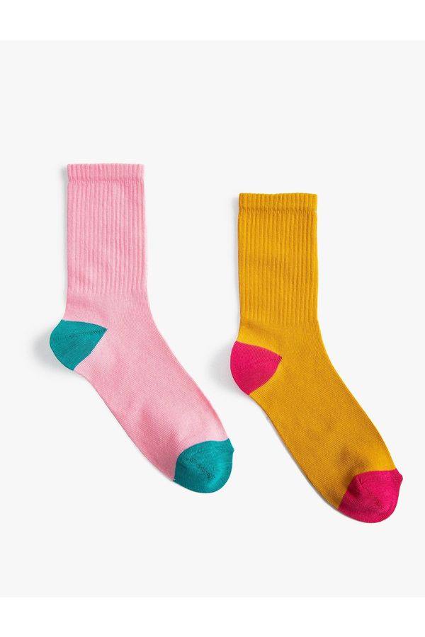 Koton Koton Set of 2 Socks Color Block