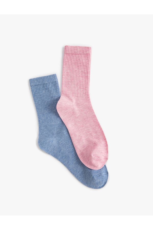 Koton Koton Set of 2 Socks, Multicolor Textured