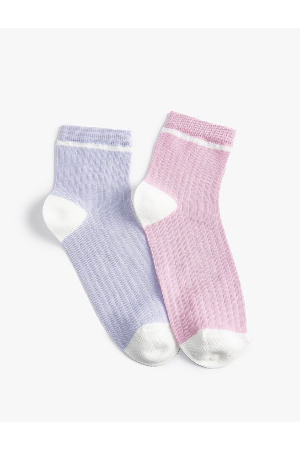 Koton Koton Set of 2 Socks, Multicolored Textured