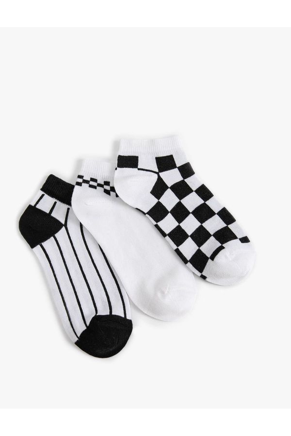 Koton Koton Set of 3 Patterned Booties Socks