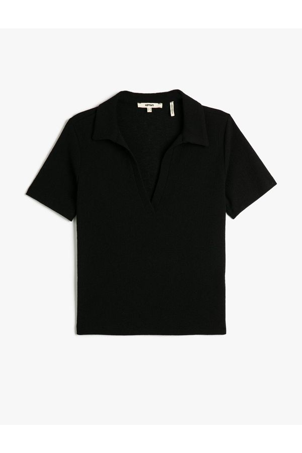 Koton Koton Short Sleeve Polo T-Shirt