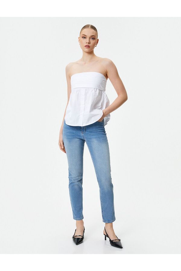 Koton Koton Slim Fit Jeans Elastic Standard Waist - Eve Slim Jeans