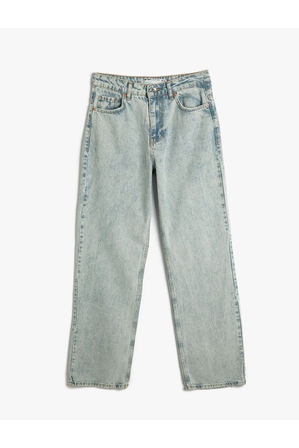 Koton Koton Straight Leg Jeans Pants Normal Cut Eve Jeans