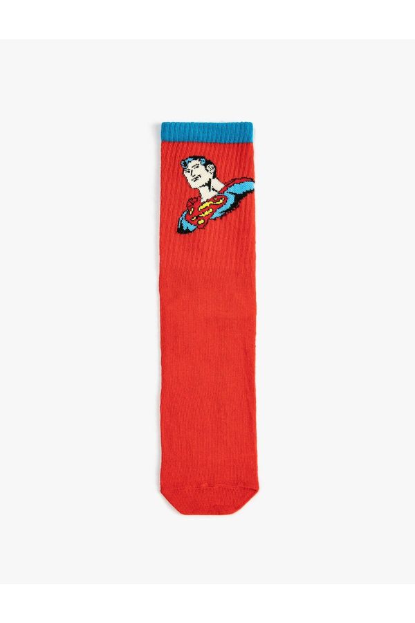 Koton Koton Superman Crewneck Socks Licensed, Embroidered