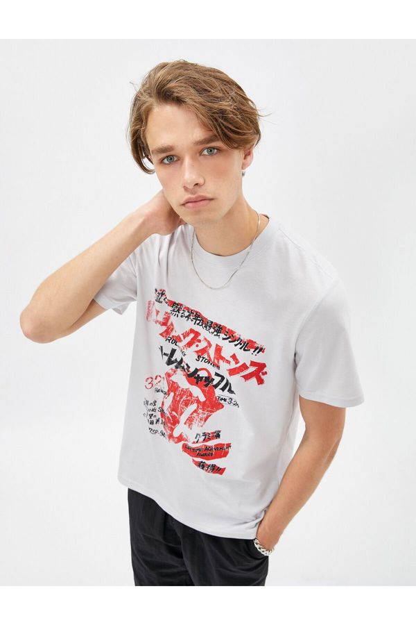 Koton Koton The Rolling Stones Licensed Printed Cotton T-Shirt