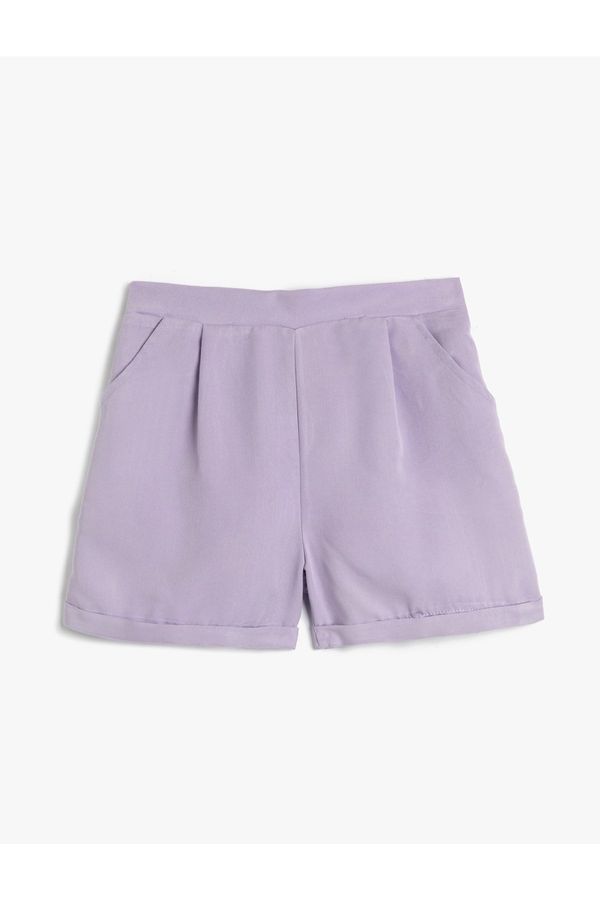 Koton Koton The shorts have an elasticated waist, Modal Fabric, Pocket Pleat Detailed.