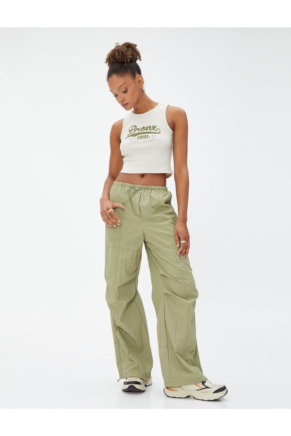 Koton Koton The Waist and Legs of Parachute Pants are Elastic. With Stopper.