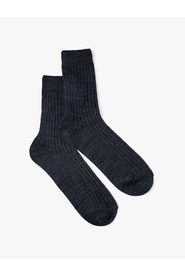 Koton Koton Thick Textured Wool Blended Socks