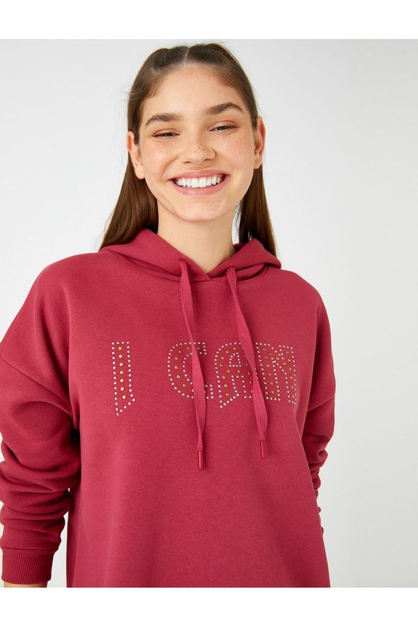 Koton Koton Warm Soft Textured Printed Sweatshirt