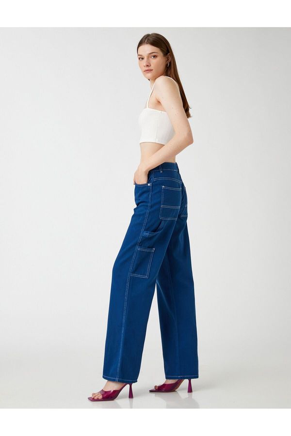 Koton Koton Wide Leg Jeans High Waist