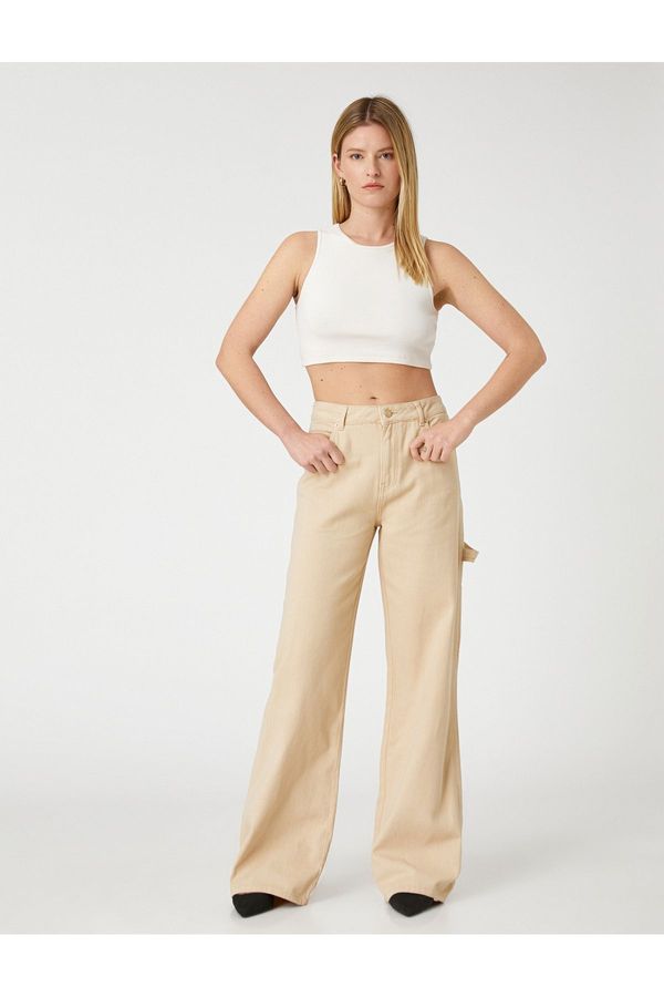 Koton Koton Wide Leg Jeans High Waist