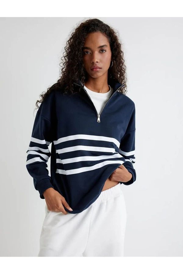 Koton Koton Women's Sweatshirt Navy Blue