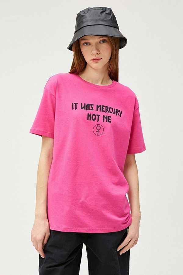 Koton Koton Women's T-Shirt. 3sal10238k Pink.
