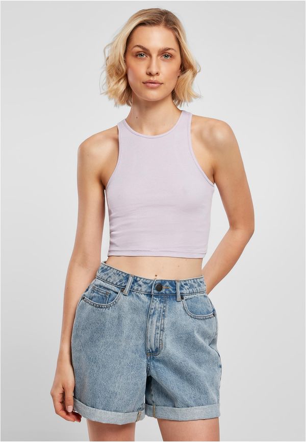 Urban Classics Ladies Cropped Rib Top Lilac