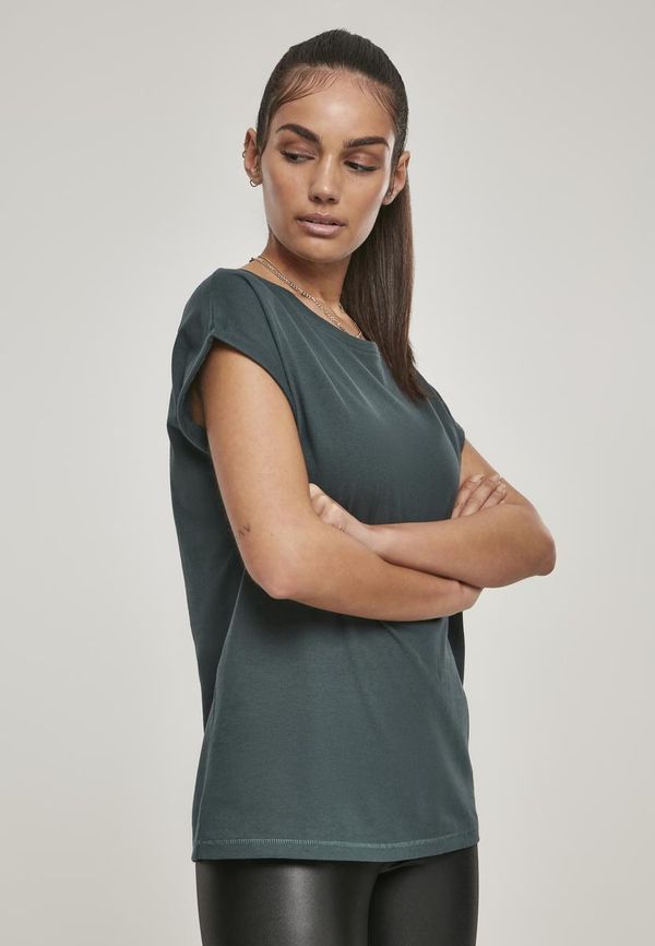 Urban Classics Ladies Extended Shoulder Tee bottlegreen