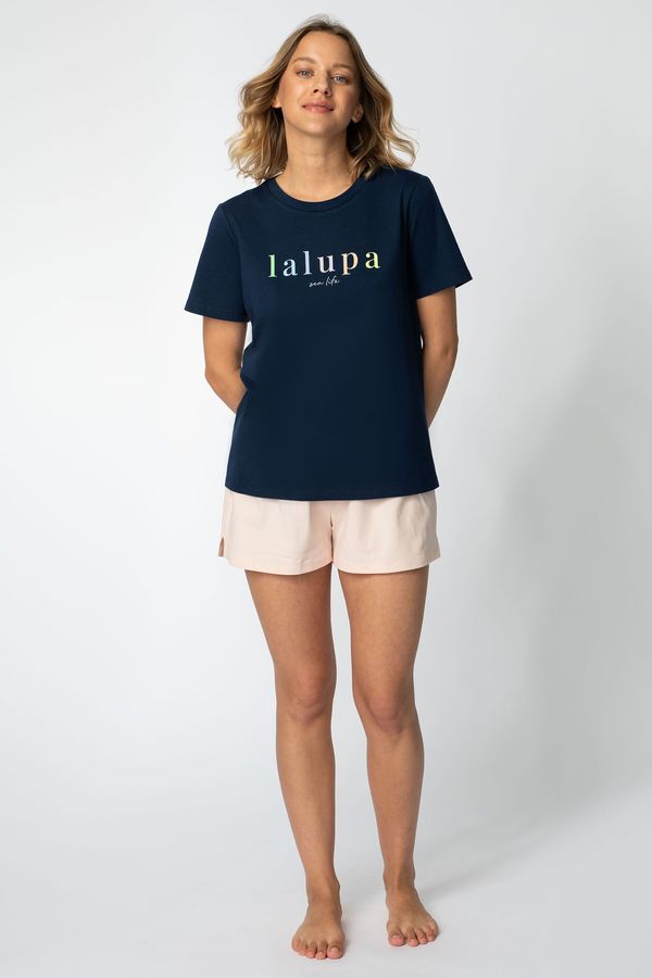 LaLupa LaLupa Woman's T-shirt LA109 Navy Blue