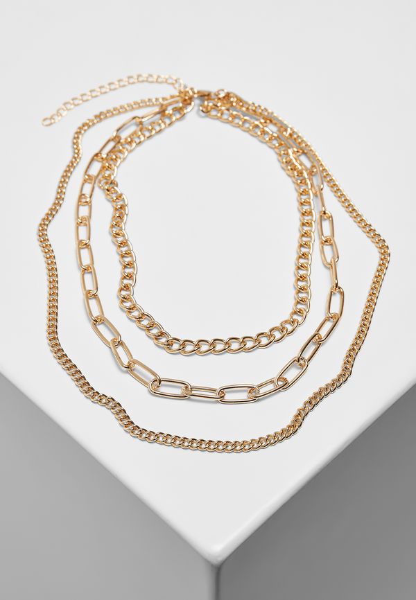 Urban Classics Accessoires Layered chain necklace gold
