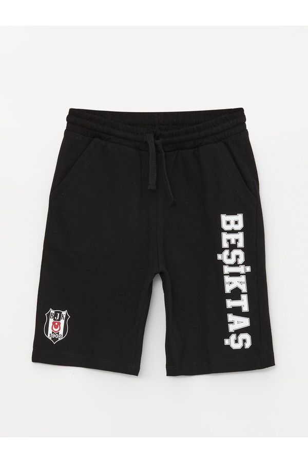LC Waikiki LC Waikiki Boys' Elastic Waist Beşiktaş Printed Shorts