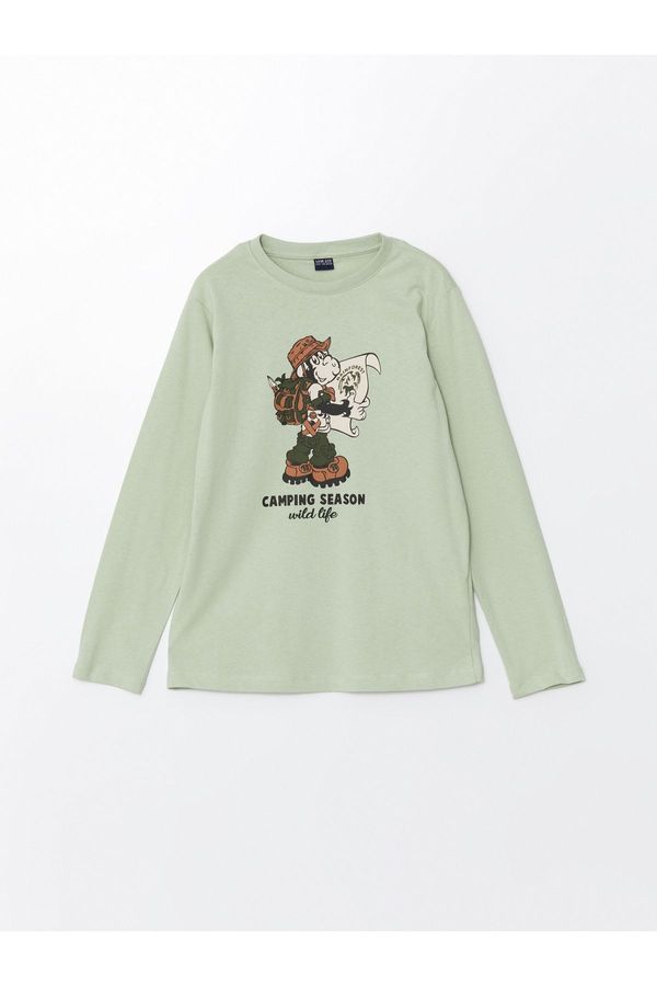 LC Waikiki LC Waikiki Crew Neck Nostalgic Monkey Printed Boy's T-Shirt