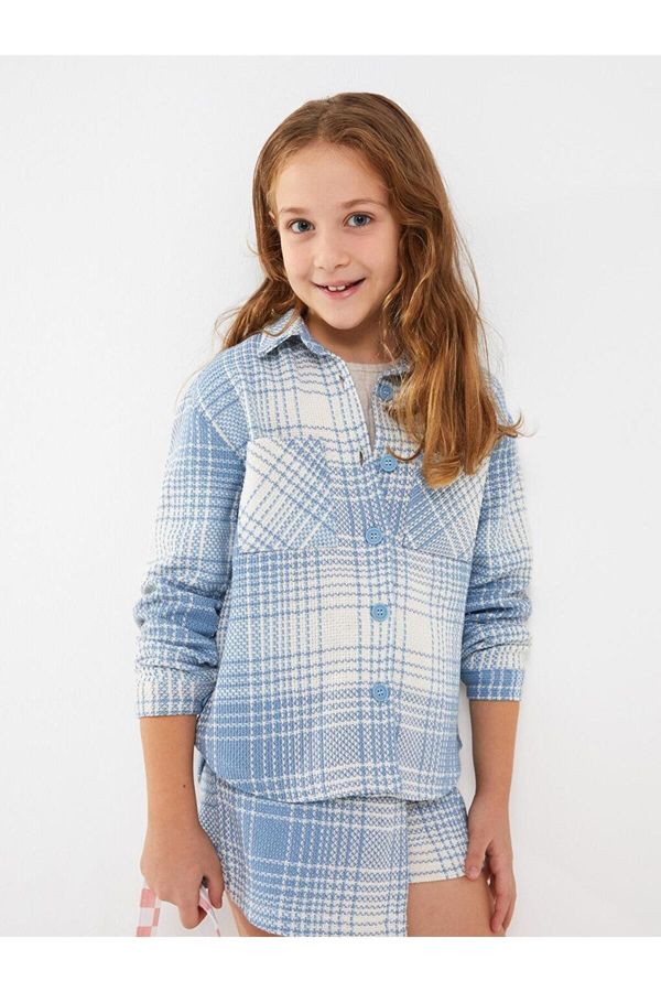 LC Waikiki LC Waikiki LCW Kids Plaid Long Sleeve Girl's Shirt